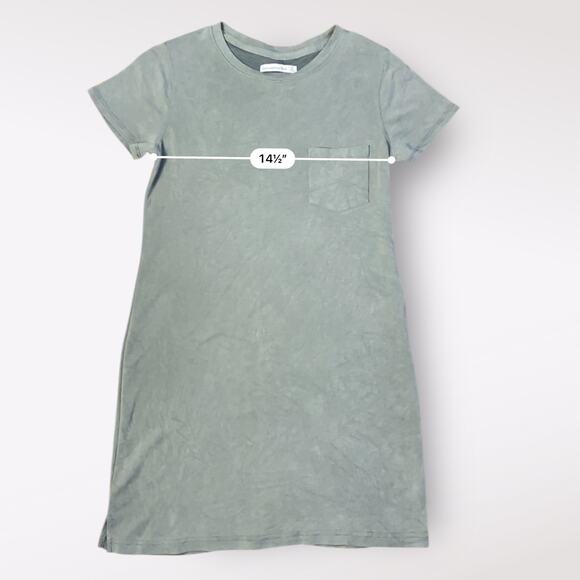 Abercrombie & Fitch Women’s Olive Green Short Sleeve Mini T-Shirt Dress Size‎ SP - Picture 3 of 6